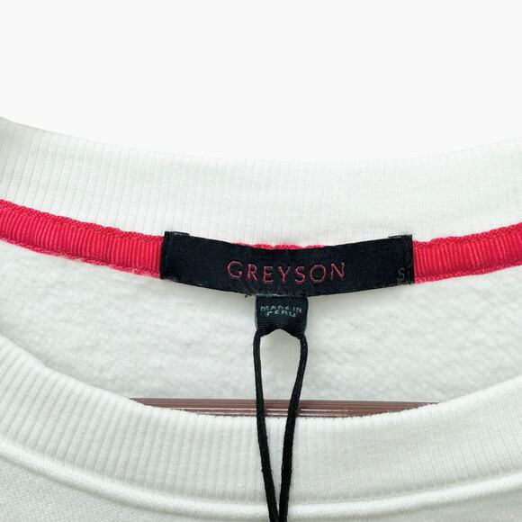 NWT Greyson Cropped‎ Crewneck Pink Flamingo Women’s Size Small $148 - Picture 3 of 11